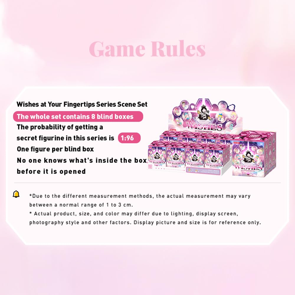 POPMART Wishes At Your Fingertips Series Scene Set Popmart Gacha Gacha Blind Box Figure Plastic Model Premium Toy PVC Soft Vinyl Original Character