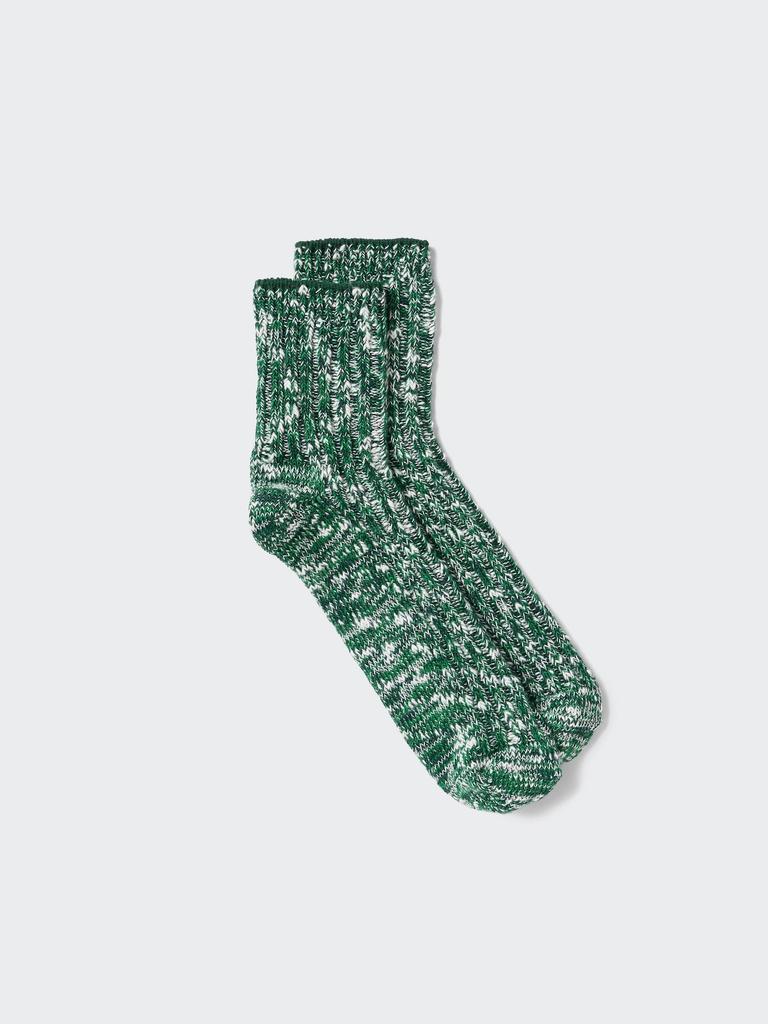 Uniqlo Japan Half Socks Color Slub Yarn