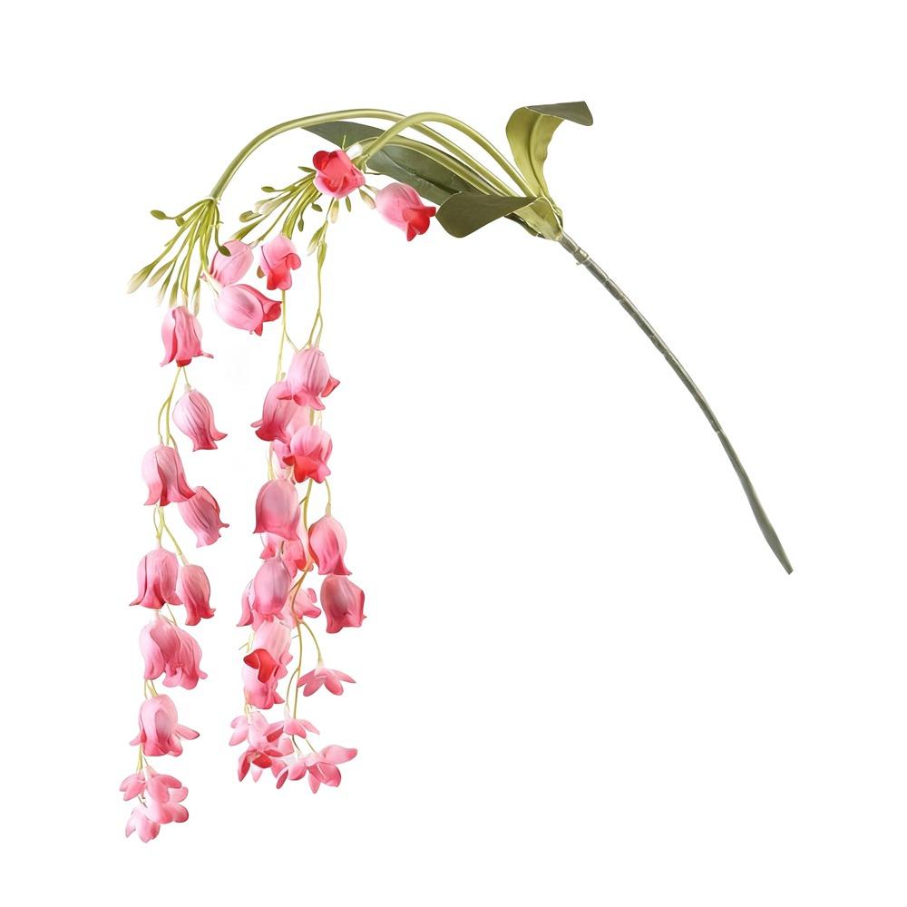 108CM Artificial Wisteria Flowers Silk Material Hanging Design Fake Floral Plants Green Color String Arrangement