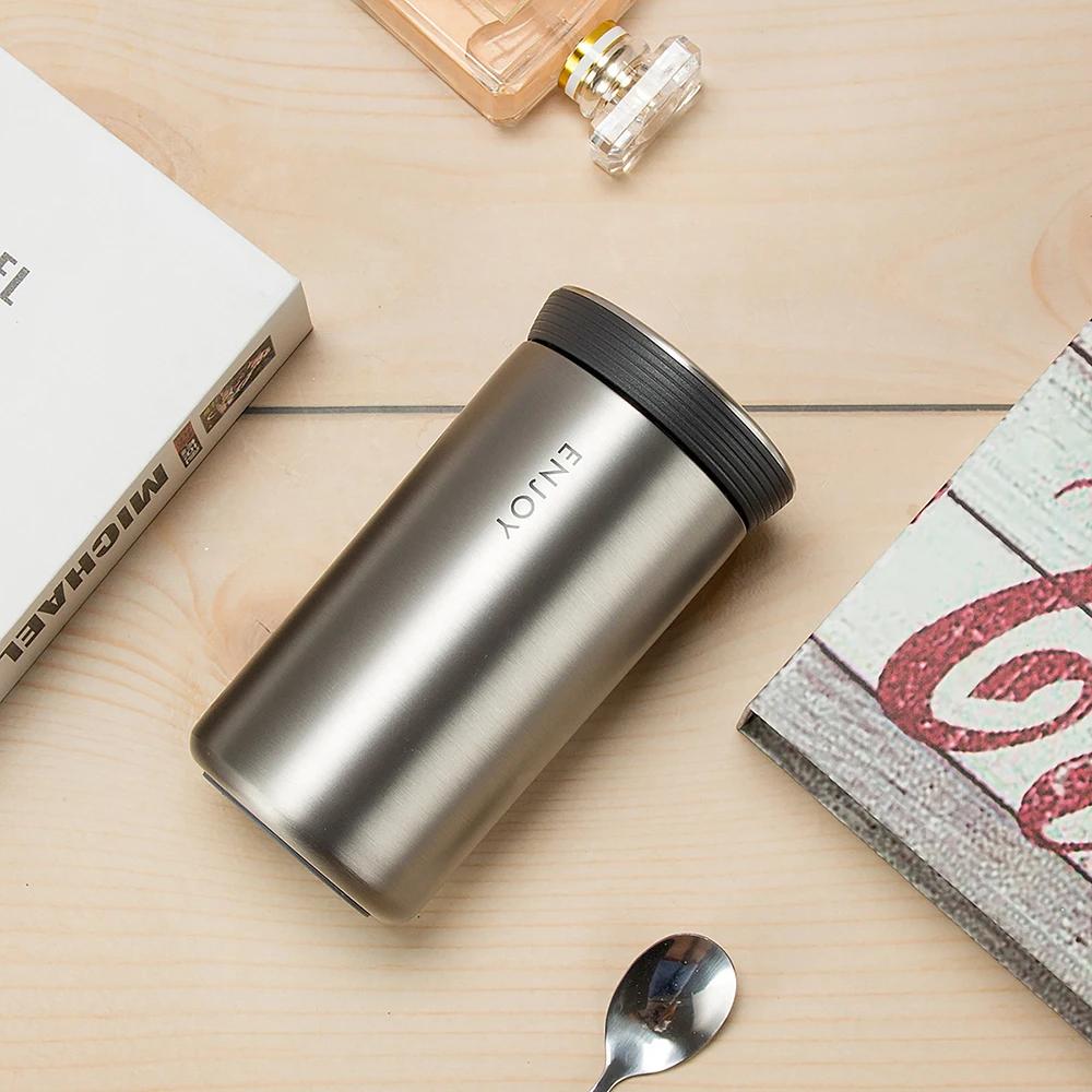 304 Stainless Steel Insulation Cup Leakproof Vacuum Flask Double WallTea Coffee Mug 350ml Cold and Hot Thermal Thermos Travel