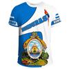 Honduras Flag Map 3D Printed T Shirt for Men Clothes Fashion Male T-Shirt National Emblem Tshirt Independence Day Tee Women Tops