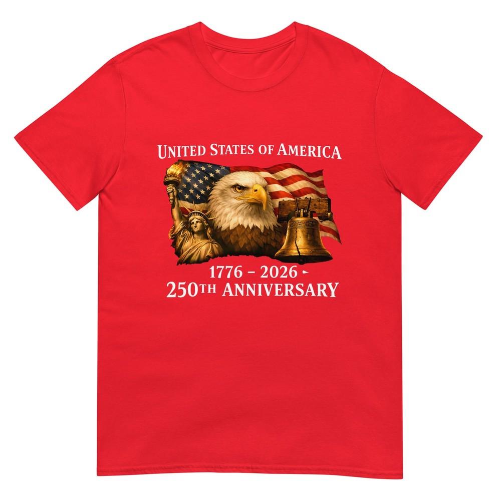Eagle And Flag 250 Years 17762026 250th Birthday TShirt S