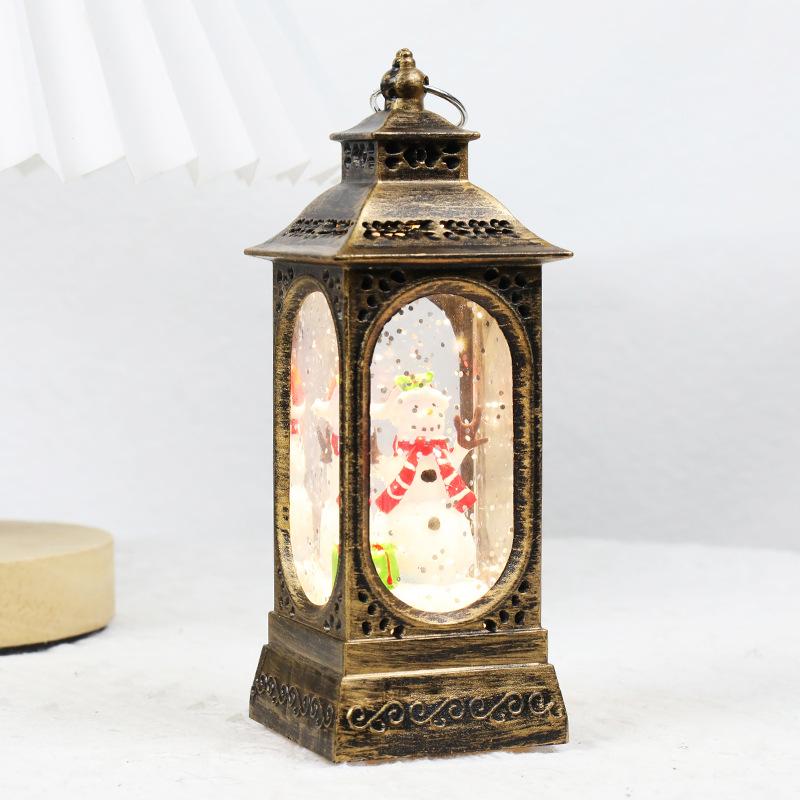 Christmas Decorations Crystal Lamp Christmas Night Light Old Man Style Lamp Gift Desktop Decoration Atmosphere Glow