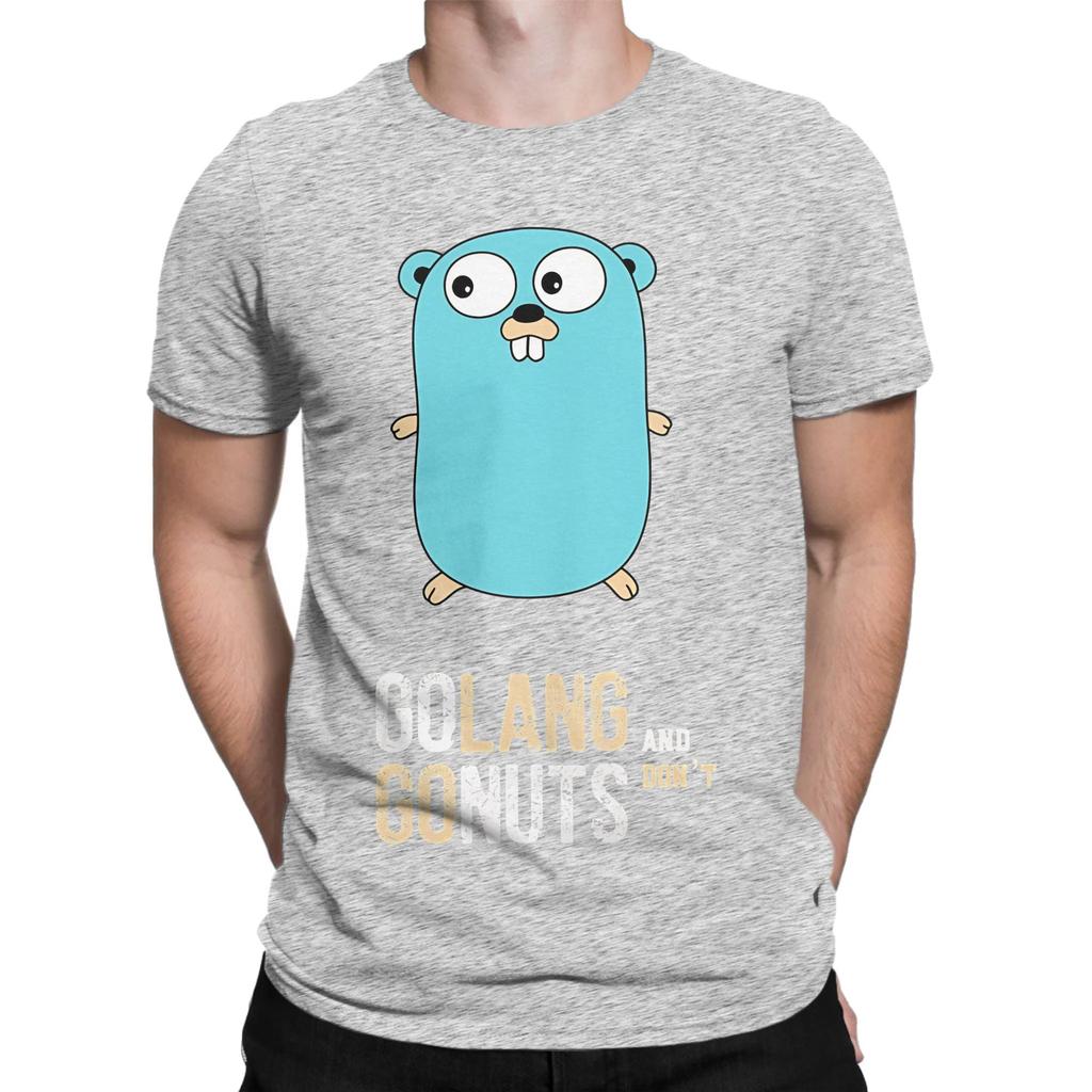 Golang And Dont Go Nuts Funny 100 Cotton Tshirt Gopher Tops Tees For Unisex