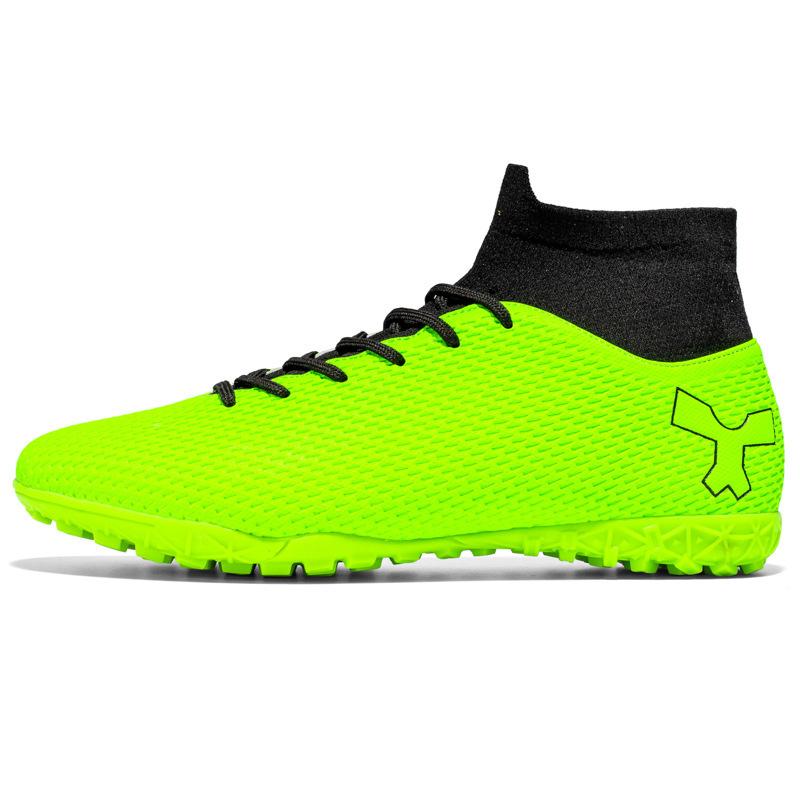 

New football shoes long broken nails high top breathable sports training shoes men s and women s ootball 38