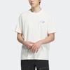 Adidas Originals Gradient Logo Print Sports Short Sleeve T-Shirt Men Tops Han-Jade-White IK8683