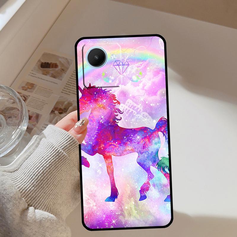 Pink Unicorn Rainbow Cute For Realme GT 7 Pro 5 GT 6 6T C67 C61 C55 C53 C51 C21Y C25S C75 10 11 12 13 14 Pro Plus Case