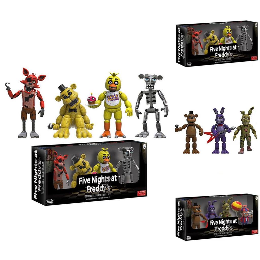 Atemberaubende 4 Stück Five Nights At Freddy's Pizza Simulator Actionfiguren für die ultimative Sammlung