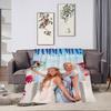Classic Film M-Mamma Mia Blanket Plush Nap Sofa rug for Living Room Warm Office Bedroom Birthday Home Travel Kid Gifts