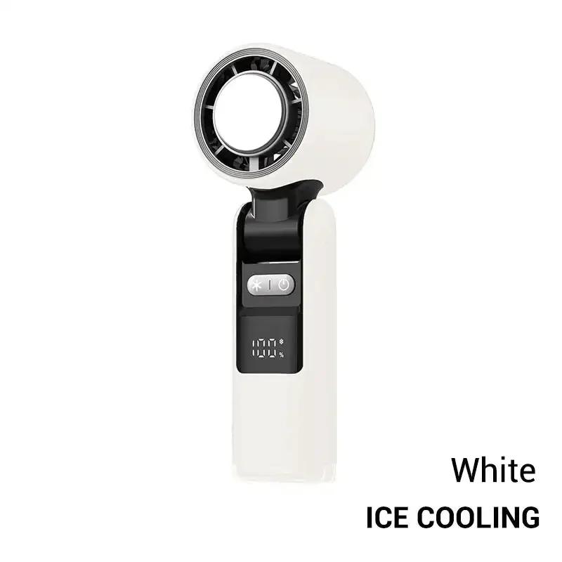 Handheld Fan with Flashlight Refrigeration USB Mini Portable Turbo Fan Electric Small Air Cooling Rechargeable Fan Amagi