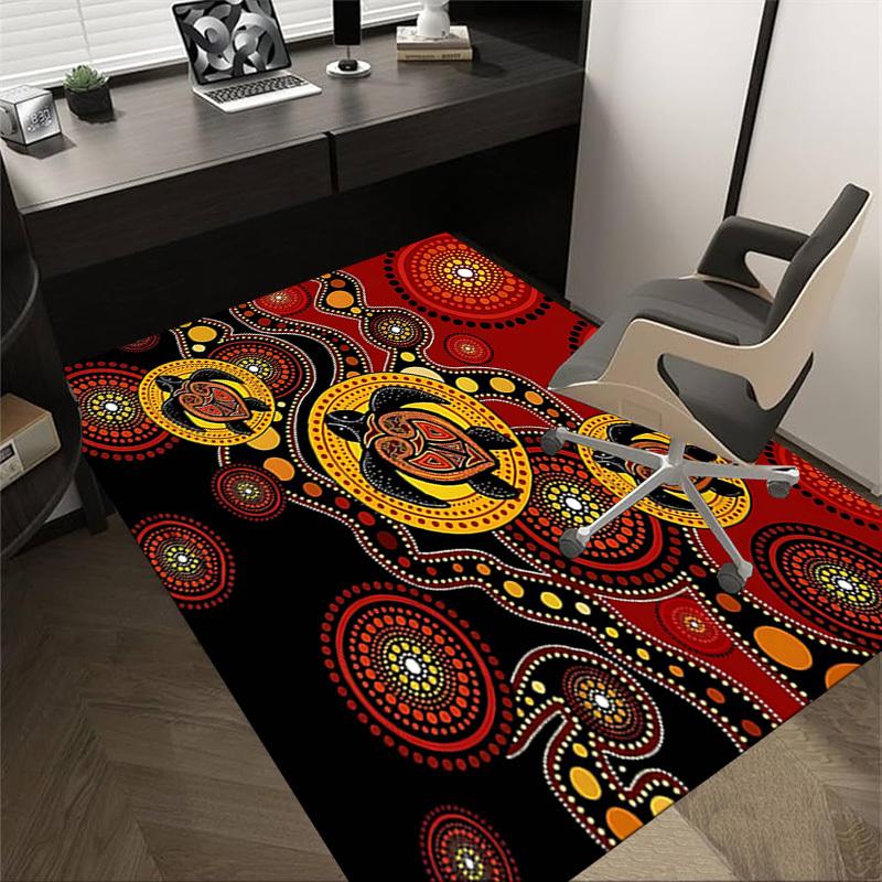 

1PC Turtle Dot_Painting Non-Slip Floor Carpet Compatible for Office&Living Room&Bedroom&Dining room - Soft & Pattern, Vibrant Colors-H0403 60cm by 90cm