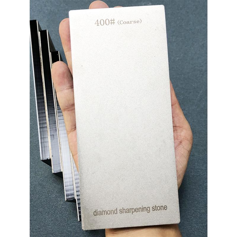 Diamond Whetstone Knife Sharpener with Non-Slip Acrylic Base - Single/Double-Sided.