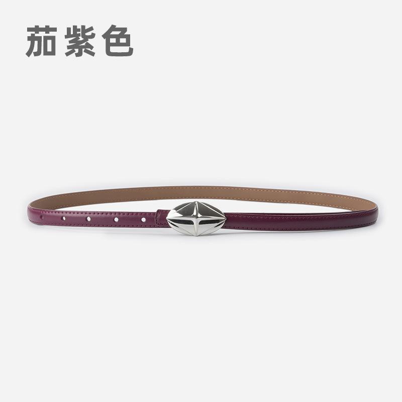 Leder Damen Feiner Gürtel Rindsleder Damen Einfacher Hong Kong Stil Mädchengürtel