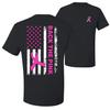 Back the Pink American Flag Front and Back Men Graphic T- Shirt