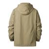 Nowa kurtka Tooling Męska Wiosna i Jesień Kurtka Męska Kurtka Odpinany Kaptur Luźna Wielokieszeniowa Płaszcz Trencz Męski