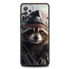 Mapache Phone Case for Samsung Galaxy A55 A35 A17 A07 A15 A13 A25 A51 A71 A72 A73 A32 A52 A52S A41 5G Soft TPU Shell Fundas Bags