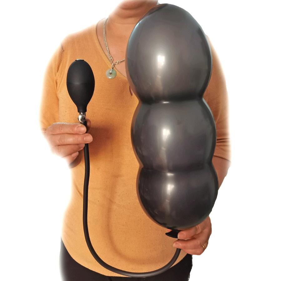 Super Lang Oppblåsbar Analplugg Utvidbar Dildo Stor Rumpeplugg G-punkt Prostata Massasje Anus Trener BDSM Sexleketøy For Kvinner Menn