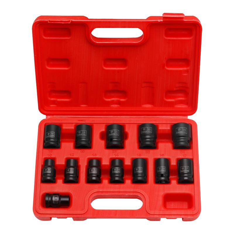 13-Piece Heavy-Duty 1/2-Inch Hex Impact Socket Set for Electric Wrench
