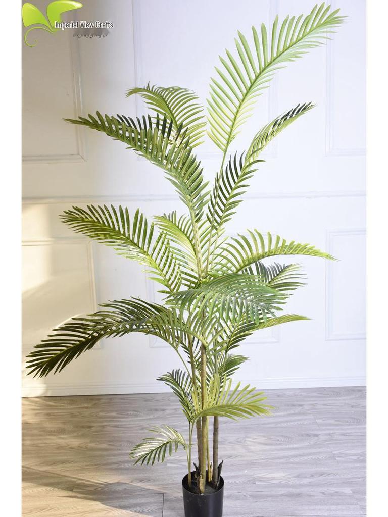 Artificial Fan Palm and Bamboo Floor-Standing Garden Decoration for Photography