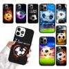 Fire Football Soccer Ball Phone Case For iPhone 17 Air 15 16 11 12 13 14 Pro Max Cover For iPhone 17 Air Max Plus Fundas