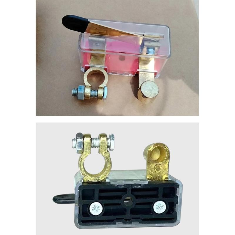 Dustproof Top Post Negative Terminals Battery Disconnect Switch 12V/24V 250A Power Isolator for Marine Cars Boats ATVs