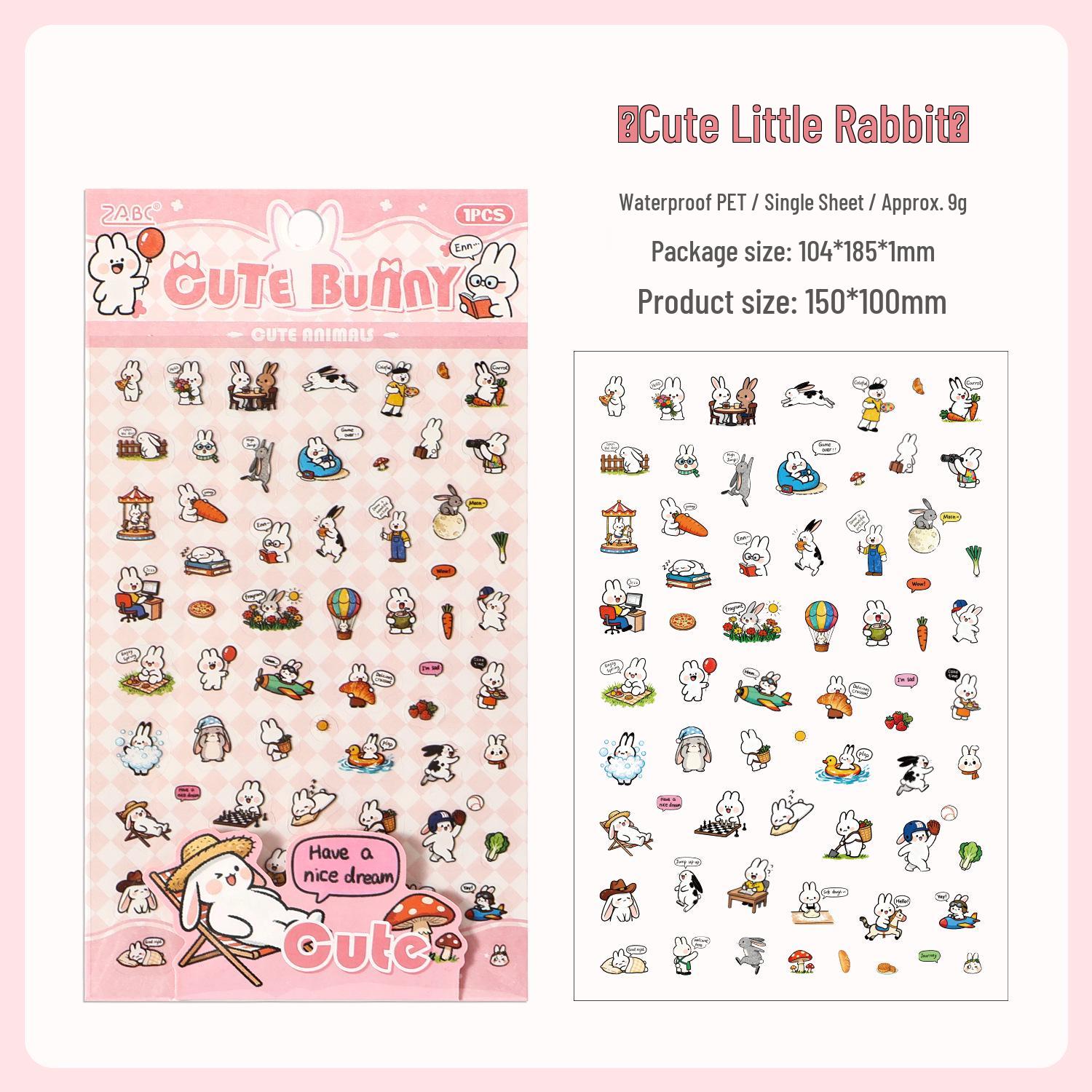 Yuezhen Wenchuang Cute Pets Sticker Pack: Cartoon Stickers for Children s DIY Journals