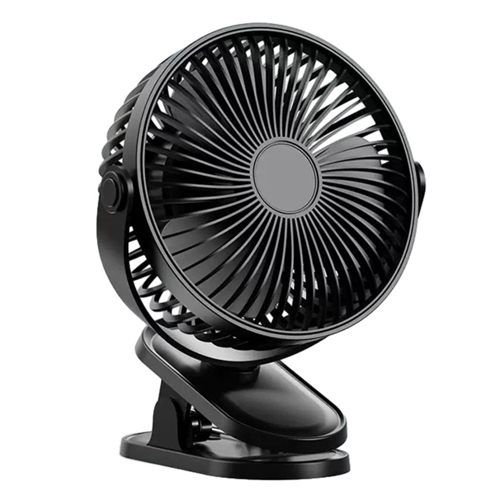 6 Inch Mini Cooling Fan 360 Degrees 4800mAH Battery Operated Fan with Strong Wind with Light with Clip for Travel Outdoor Indoor