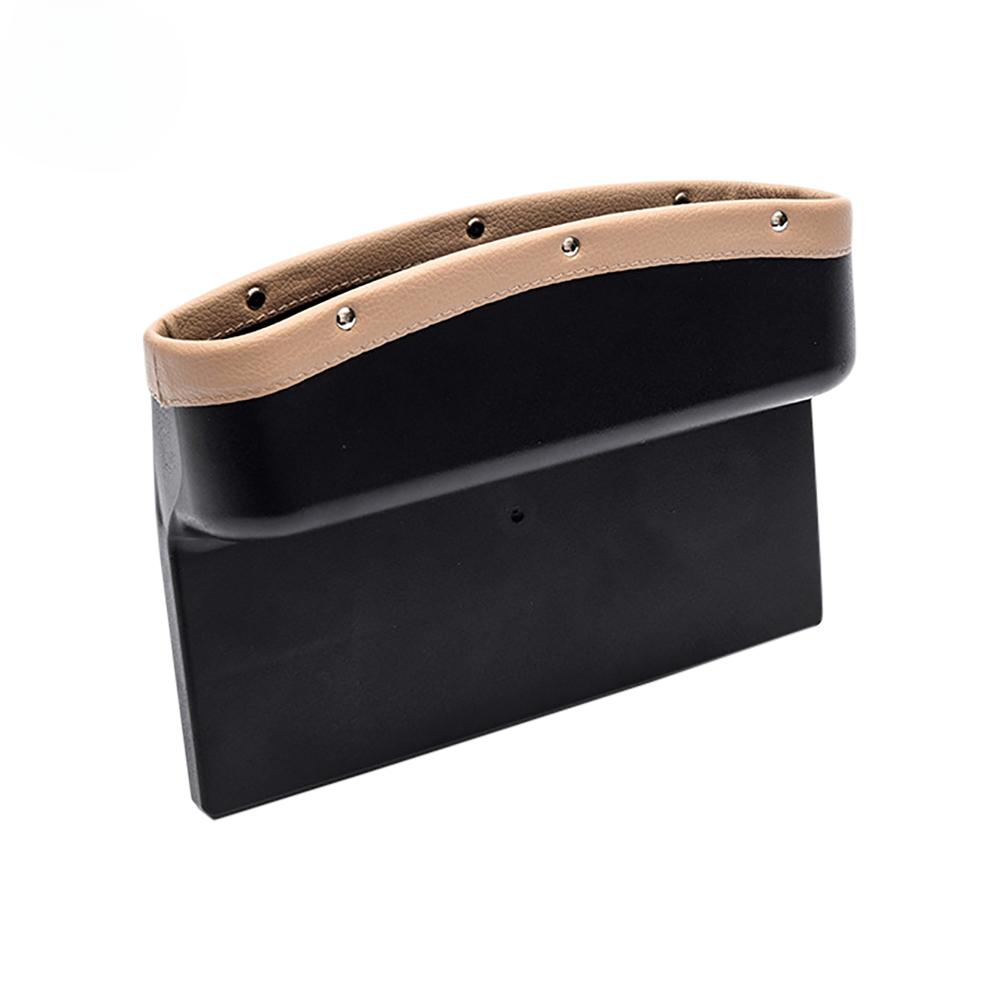 New Universal Car Organizer Seat Crevice Storage Box PU Leather Car Organizer Cup Holder Auto Side Pocket for Stowing Tidying
