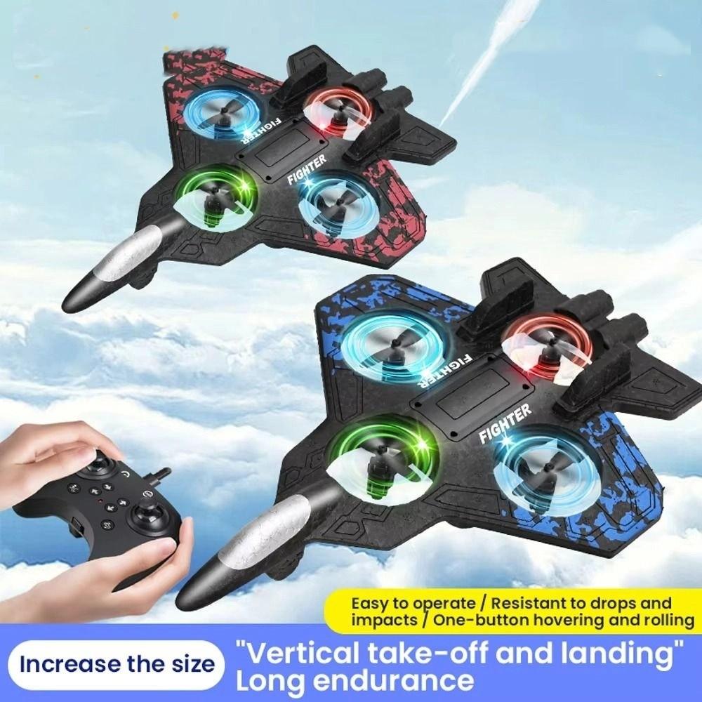 Gravity Sensing Four Motor Helicopter Toy Rechargeable RC Hobby Jet Plane Home Decor