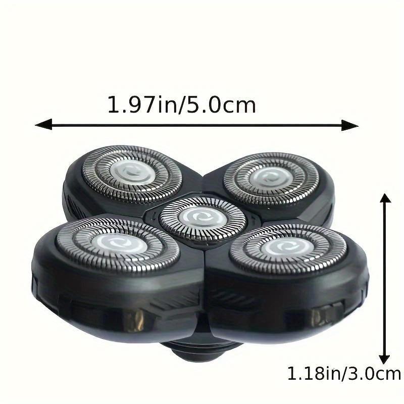 1PC Head Shaver Replacement Heads, 5 Head Bladess Electric  Replacement Head for Men
