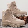 New men's autumn and winter fashionable casual ankle boots, outdoor hiking desert boots, work men's ankle boots