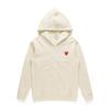 Sweat à capuche unisexe HEYPLAY en forme de cœur - Tissu éponge - Tendance japonaise Rouge Classique