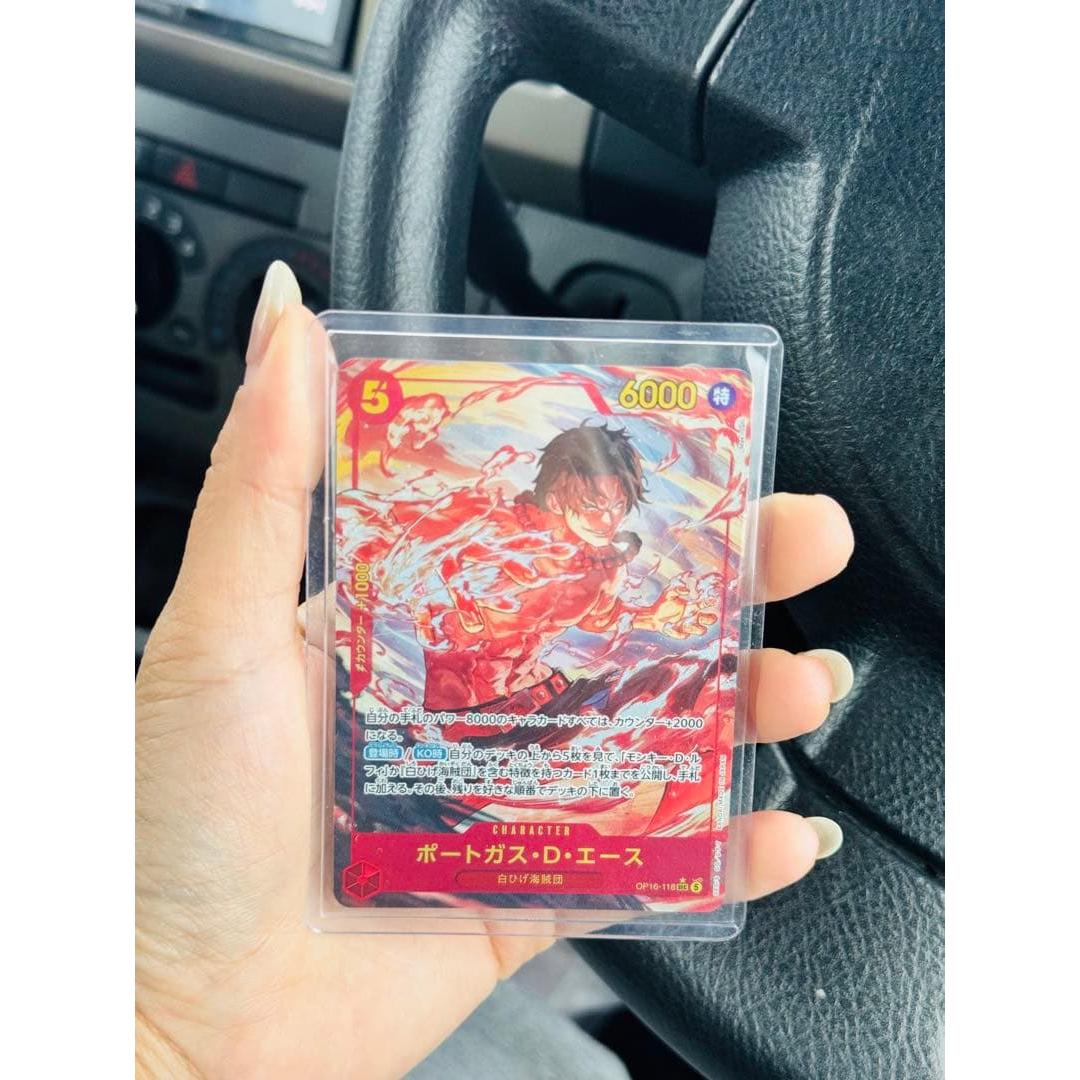 Used One Piece Card Game Portgas D. Ace SR