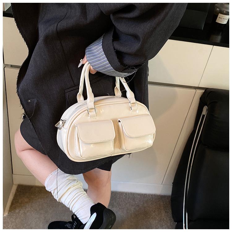 

Високоякісна сумка для поїздок на роботу в стилі ретро з олійного воску, шкіряна, великої місткості, універсальна, класна, на плече, дамська сумочка