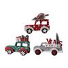 Truck Wooden Ornament Christmas Table Decoration Christmas Gift Tiered Tray Decor for Mantel