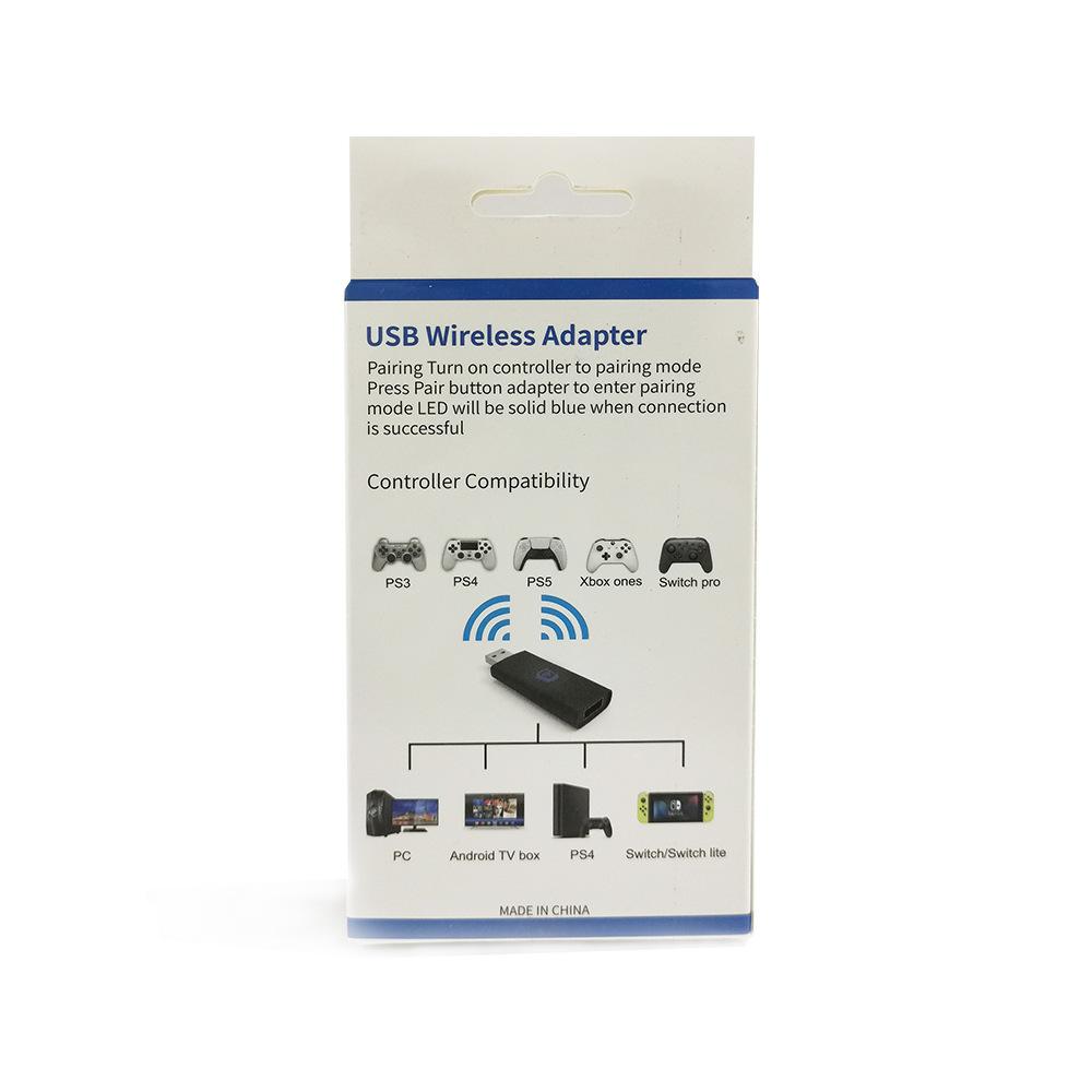 Drahtloser USB-Adapter, tragbarer PC-TV-Box-Adapter, Plug-and-Play-USB-Adapter, keine Verzögerung, leicht, für PS4/PS5/Xbox/Switch, drahtloser Controller-Adapter