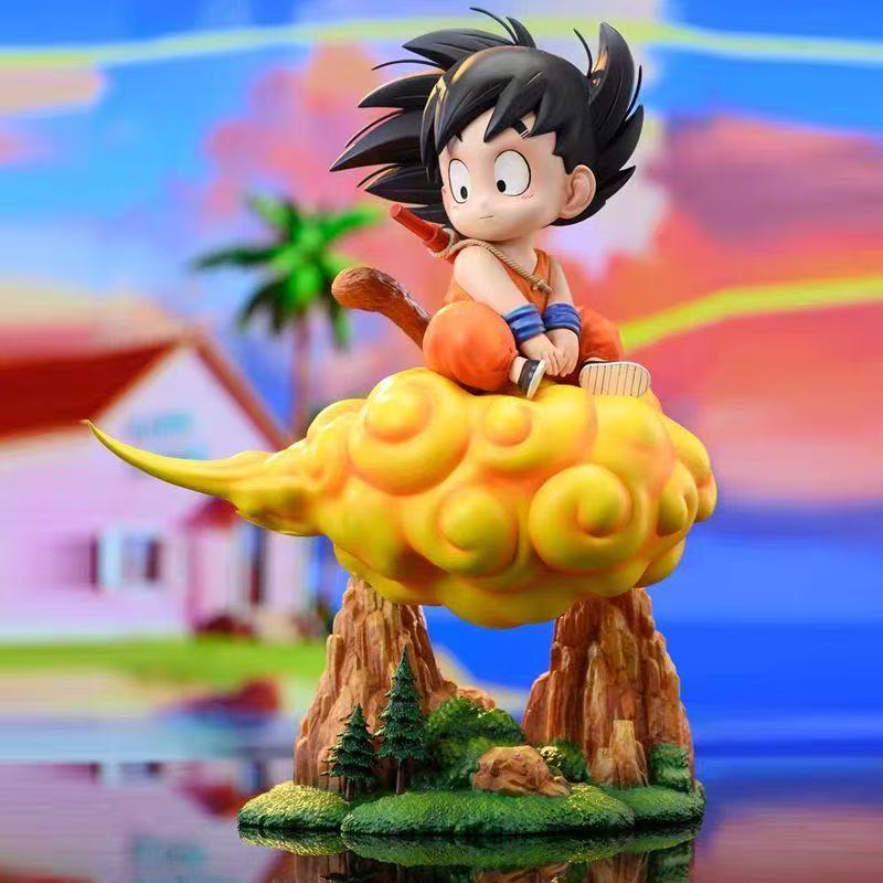 21cm/8.27inch Dragon Ball Kintoun Goku Figure Kid Goku Pvc Action Figures Collection Model Toys Gifts