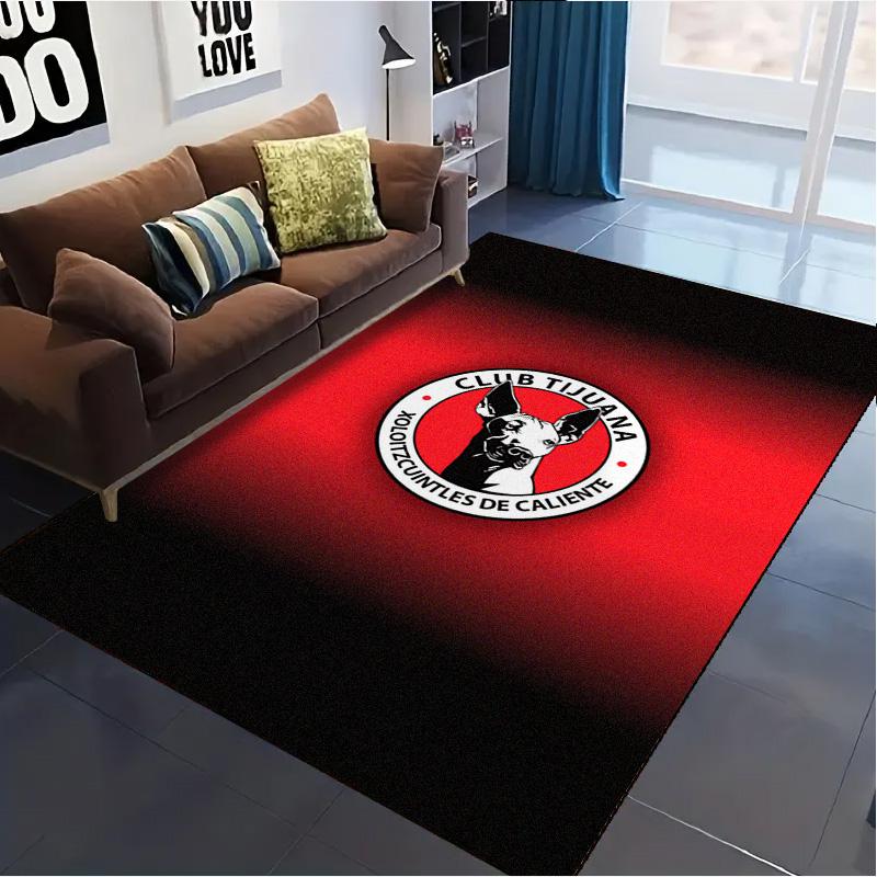 Tijuana Logo Carpet Rug for Living Room Bedroom Home Sofa Decoration,Kids play Non-slip Floor Mat