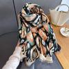 Soft Faux Cashmere Scarf Women With Paisley Warm Thick Wrap Shawl Winter