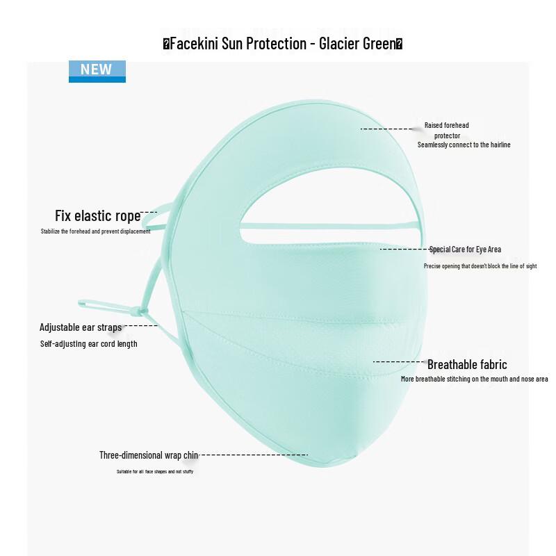 XiHong Ice Silk Sun Protection Face Mask