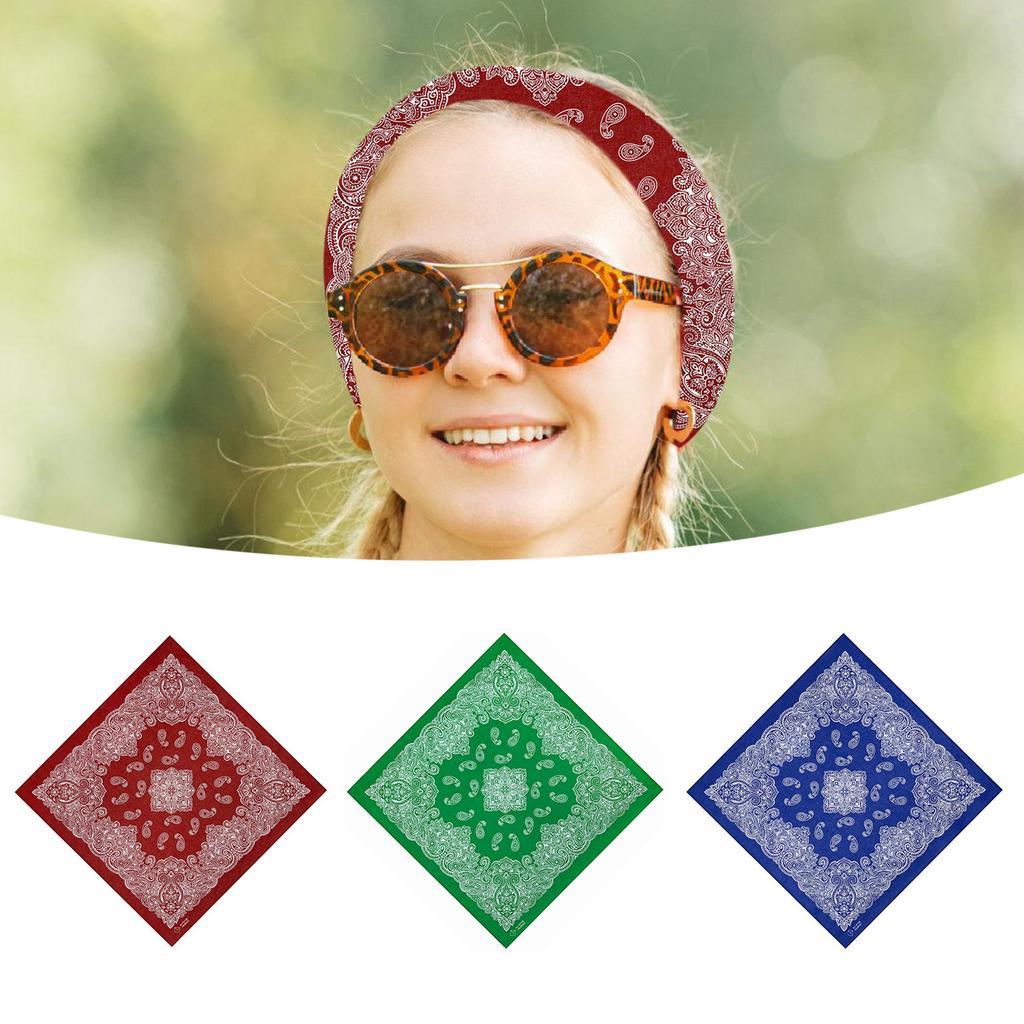 Paisleys Pattern Headscarf Large Square Head Scarf Bandana Styles Headscarf for Casual Wear