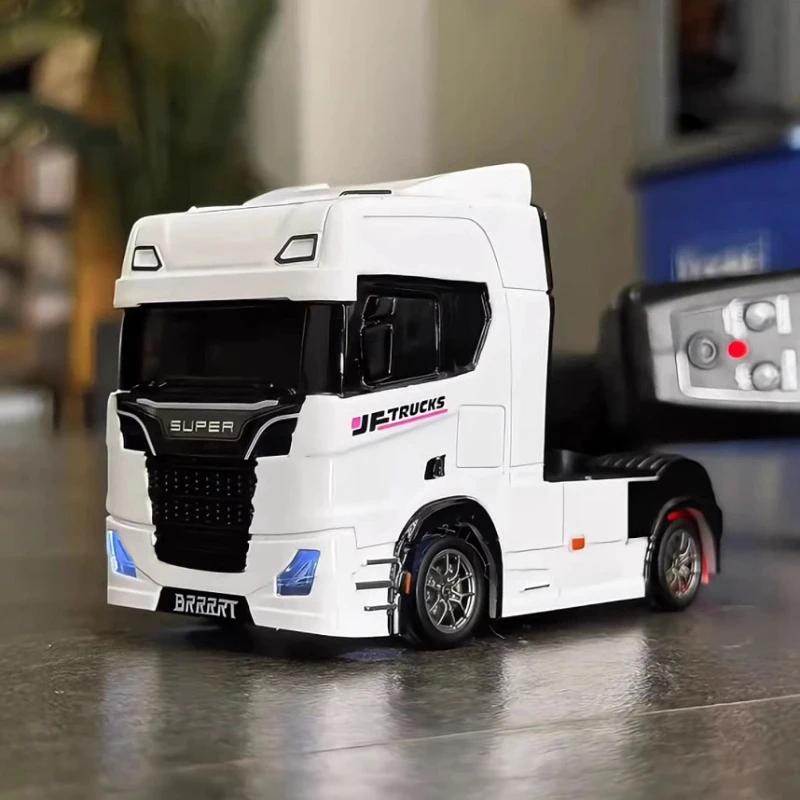Non-Toxic Remote Control Trailer Truck 1/43 Mini Rc Car Drift Desktop Toy Indoor Racing Vehicle Toys For Children Kids Christmas Gifts