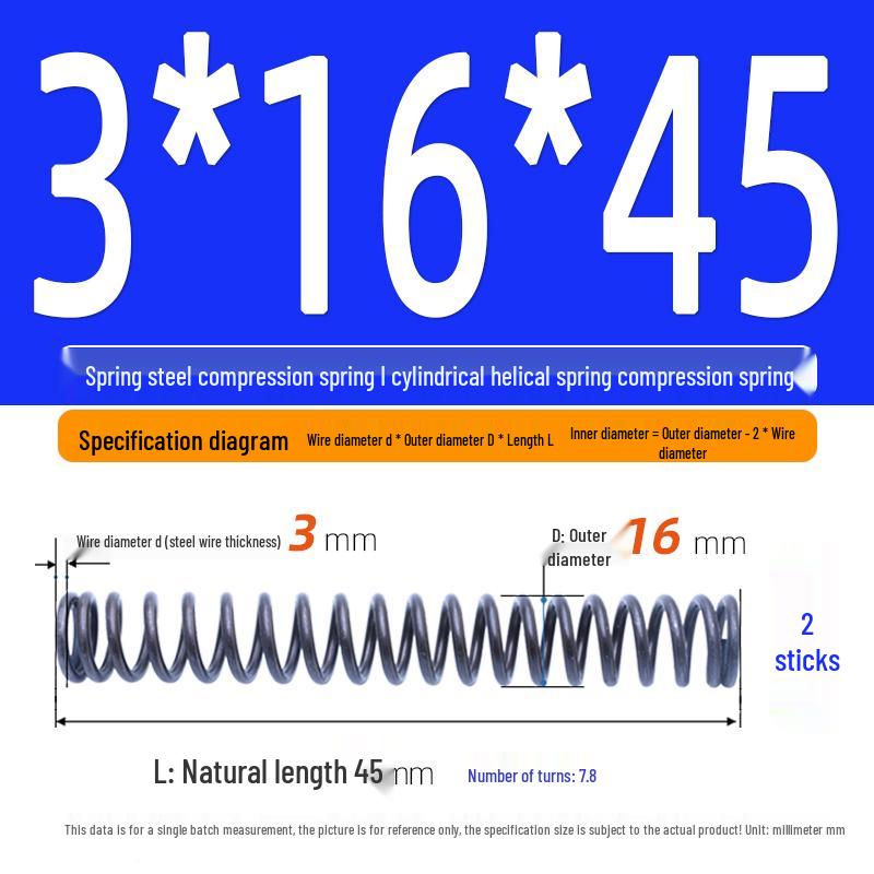 Compression Spring Y-Type Shock Absorbing Coil 3*16/17/18/19/20