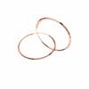 Exquisite Russian Purple Gold Laser Circle Earrings, Simple Rose Gold-Plated Car Flower Oversized Circle Earrings Jewelry For Women