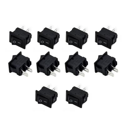 10 pezzi interruttori a bilanciere per auto, camion, barche, interruttori a bilanciere rotondi DC 12V 16A, 2 pin ON/OFF, interruttori a levetta SPST per elettrodomestici