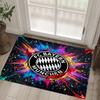 Bayern Munich Design Crystal Velvet Carpet Cozy Non?Slip Printed Rug For Bedroom Living Room Entrance