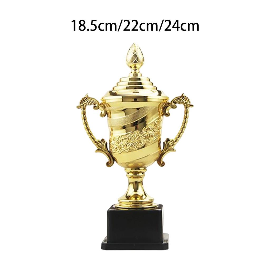 Plastic Award Trophy Kids Small Trophy Props Prize with Base Appreciation Gifts Rewards Decor Trophy Cup for Classroom School