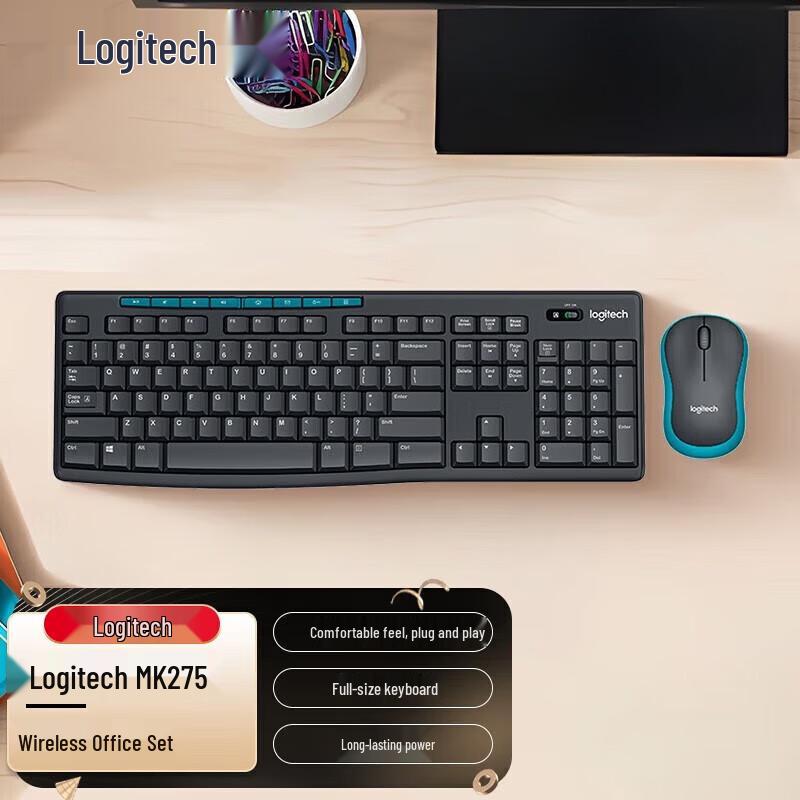 

Logitech MK275 Wireless Keyboard and Mouse Combo