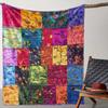 Vintage Pastoral Splicing Series Blankets Four Seasons Blankets Home Flannel Blankets Holiday Gift Blankets