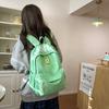 Mochila Escolar Estilo Japonés ins Letra Gran Capacidad Campus Ligera Simple para Viajar Versátil Mochila para Estudiante de Secundaria